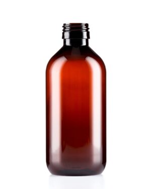 Amber sirop bottle
